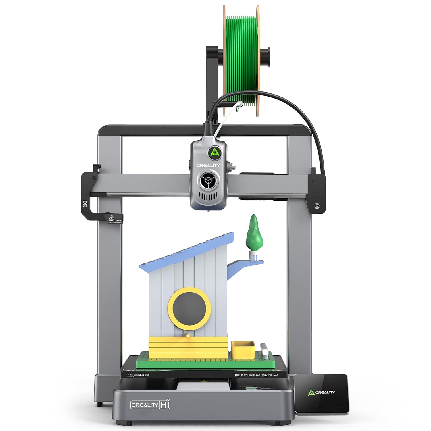 Creality K2 Plus Combo 3D-Drucker, 16-Farben Multimaterial-Druck, 350³mm XXL-Bauraum, Servo-Direktantrieb, Dual-KI-Kameras, Ultra-Leise <45dB, Aktive Heizkammer, RFID/WLAN (Industrie 4.0)