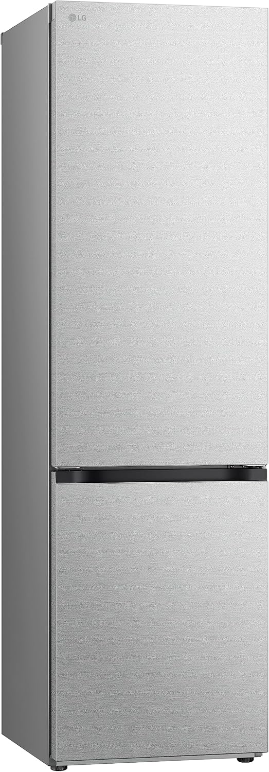 LG GBV22NCCEP Kühl-/Gefrierkombination – Smart Inverter Compressor, Total No Frost, Modern Flat Door Design, Matt Schwarz Metallic, Energieeffizienz A