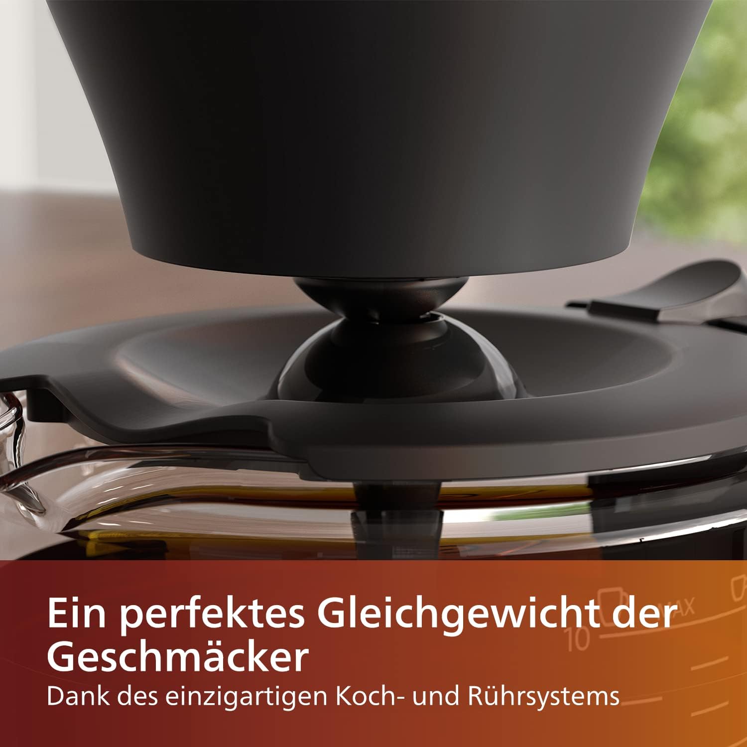 Philips All-in-1 Filterkaffeemaschine - integriertes Kegelmahlwerk für frisch gemahlenen Kaffee - Duo-Bohnenbehlter, 1,25-L-Glaskanne, individuelle Einstellung der Intensitt (HD7900/50)