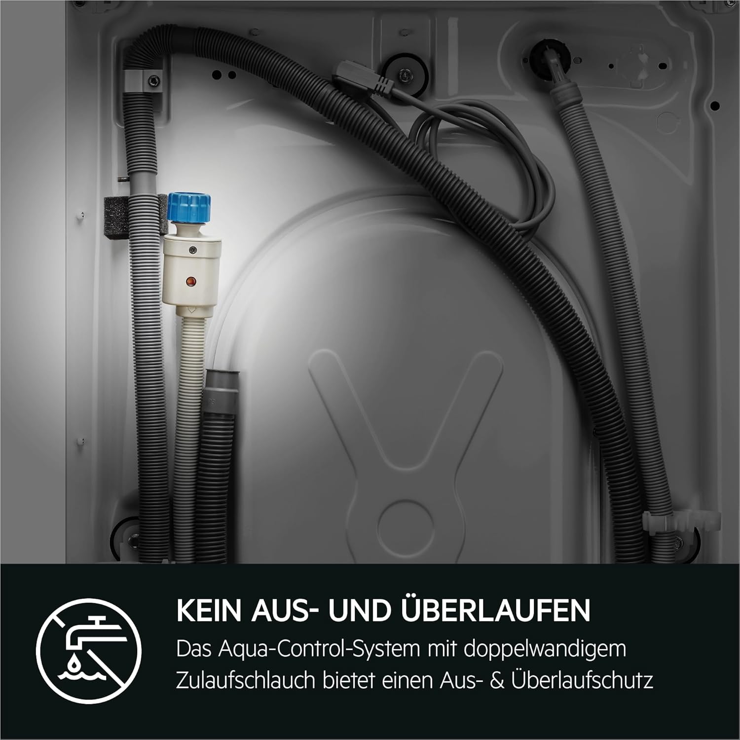 AEG L7WBA60680 Waschtrockner / DualSense - schonende Pflege / 8 kg Waschen / 5 kg Trocknen / D / energiesparend / Mengenautomatik / Nachlegefunktion / ProSteam - Auffrischfunktion / 1600 U/min Weiß