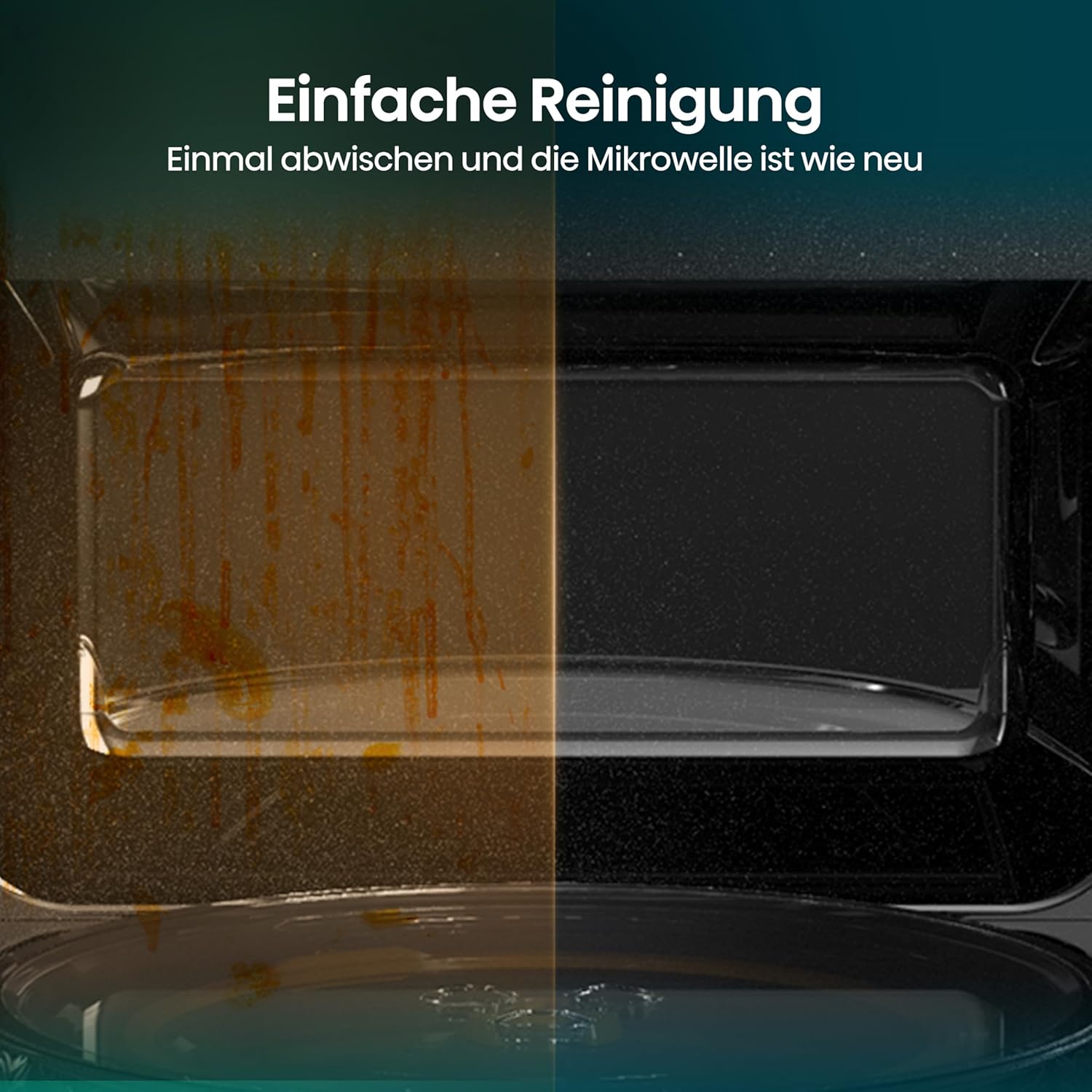 Hisense Elektronische Mikrowelle, Fassungsvermögen 23 l, Leistung 800 W, Grillleistung 1000 W, LED-Display mit Touch-Steuerung, Schwarz