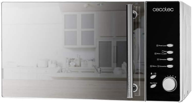 Cecotec Mikrowelle mit ProClean 8110 Grill. 28l Kapazität, Ready2Clean Beschichtung, 1000 W Leistung, 1000 W Grill, 5 Betriebsebenen, 8 Programme, 60 min Timer, LED-Anzeige