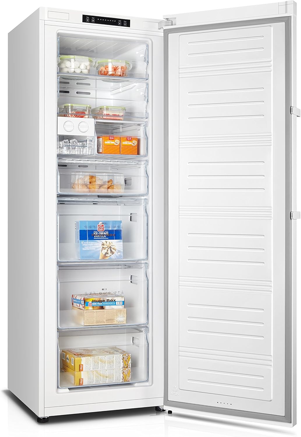 Hisense FV191N4AW2 Gefrierschrank/ TotalNoFrost/ SuperFreeze/ Türalarm/ Multiflow 360°/ BigBox/ 143,4 cm/ Gefrierteil 147 l/ 41 dB/ 205 kWh/Wei