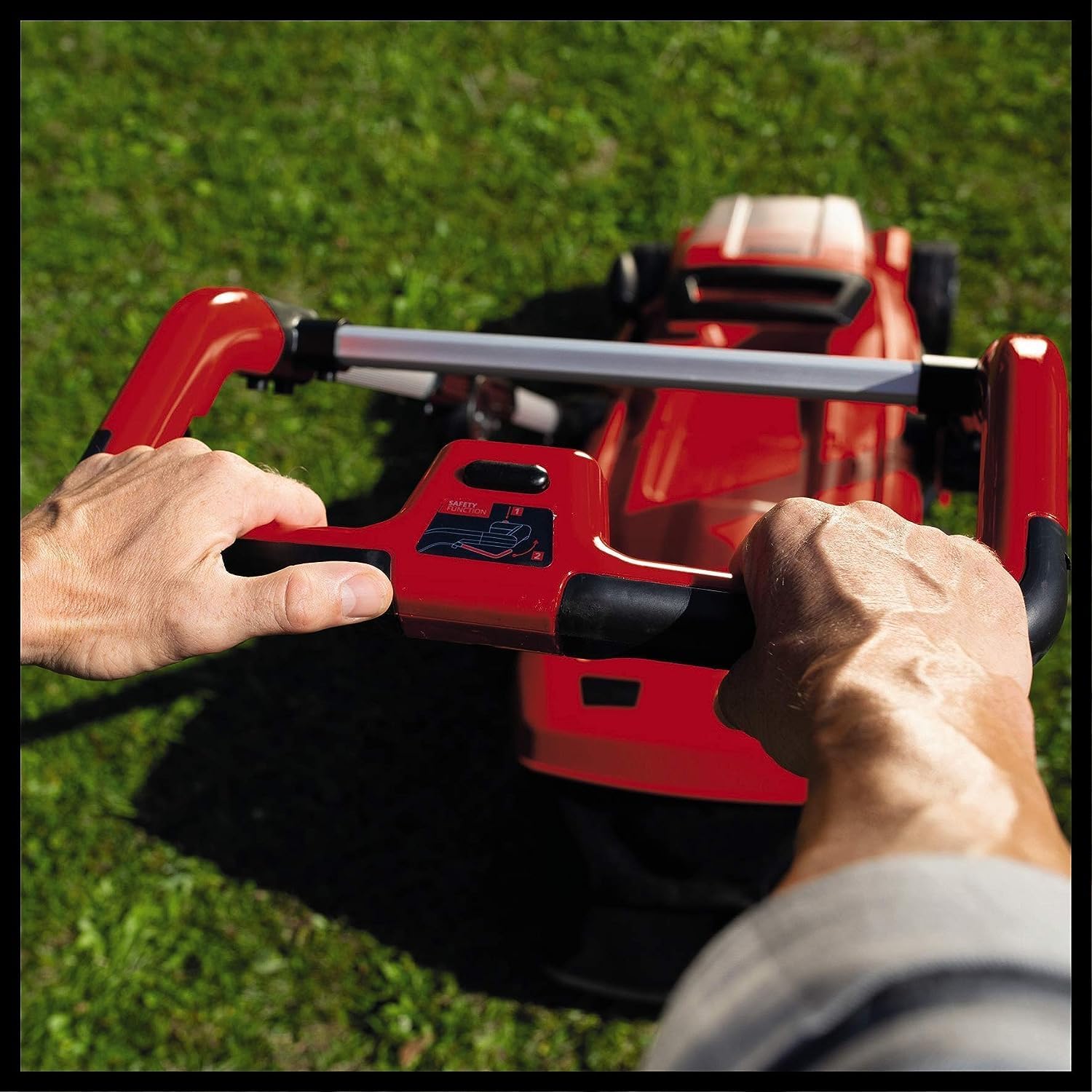 Einhell Akku-Rasenmäher GE-CM 36/37 Li-Solo Power X-Change (36 V, 37 cm Schnittbreite, bis 400 m², 45L Grasfangkorb, 25-75 mm Schnitthöhe, ohne Akku)