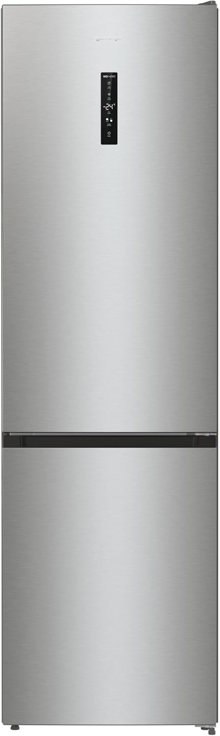 Gorenje N 619EAXL4 Kühl-Gefrier-Kombination/ LED Display/ 186 cm/ 300 l/ NoFrostPLus/ Gemüsefach mit Feuchteregler/ FastFreeze/ edelstahl