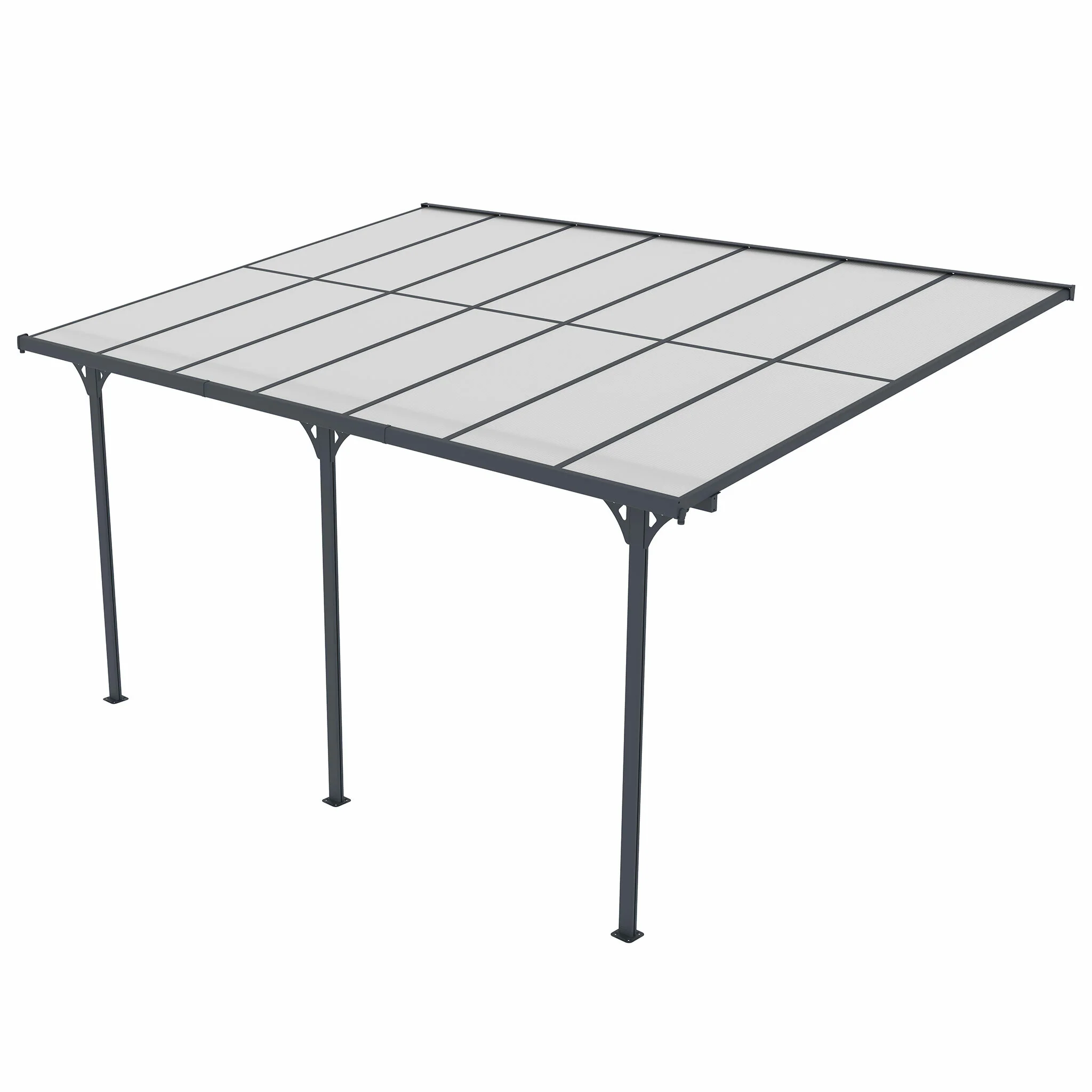 Fornorth Terrassenüberdachung 435x300x225-270cm