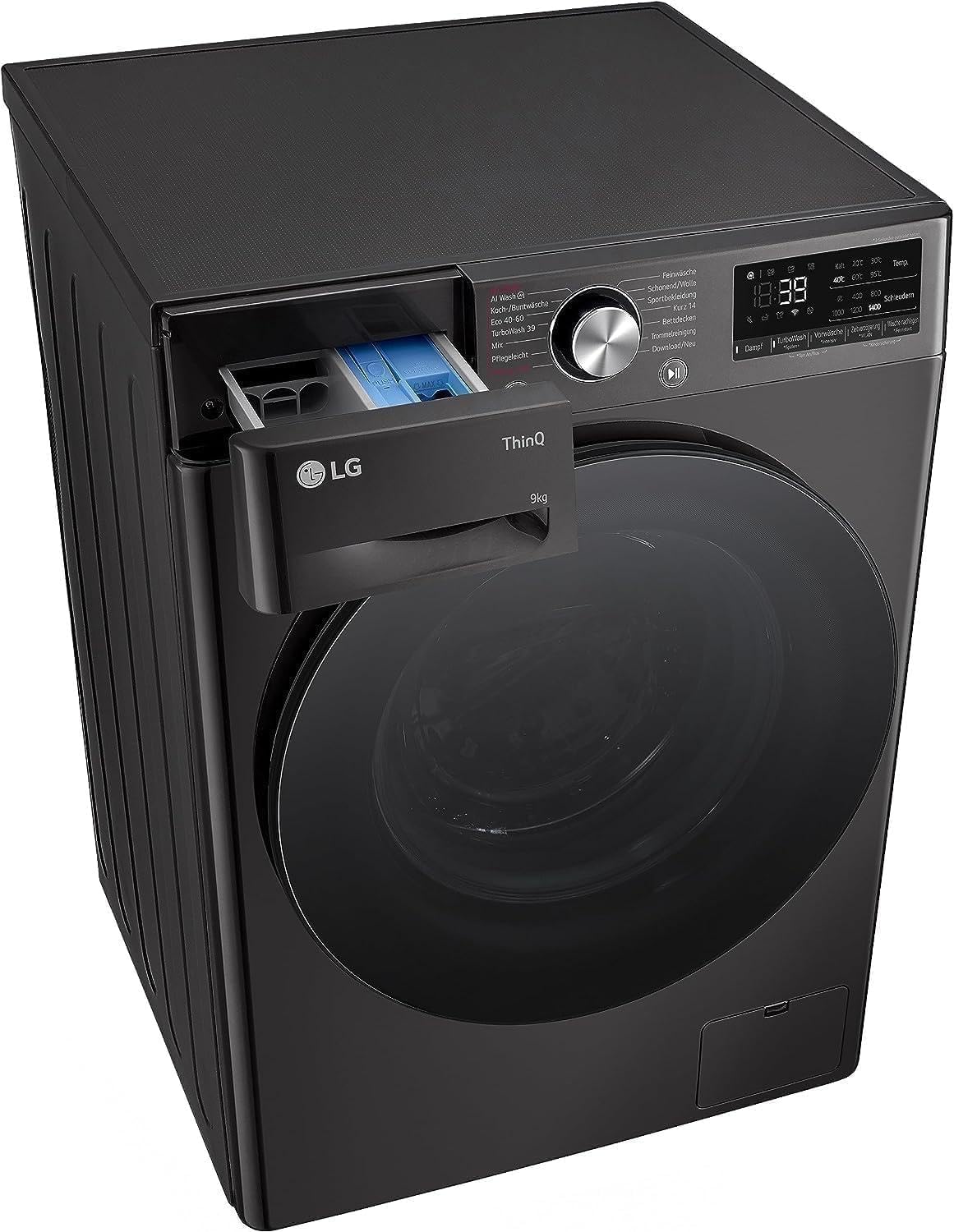 LG F4WV7080, Klasse A, Frontlader-Waschmaschine 8 kg, 1400 U/Min, AI Direct Drive, Wi-Fi, Tiefenreinigung mit Dampf, Groe Kapazitt, TRIPLE A, Auentür aus Sicherheitsglas, 62 x 60 x 85 cm  Wei