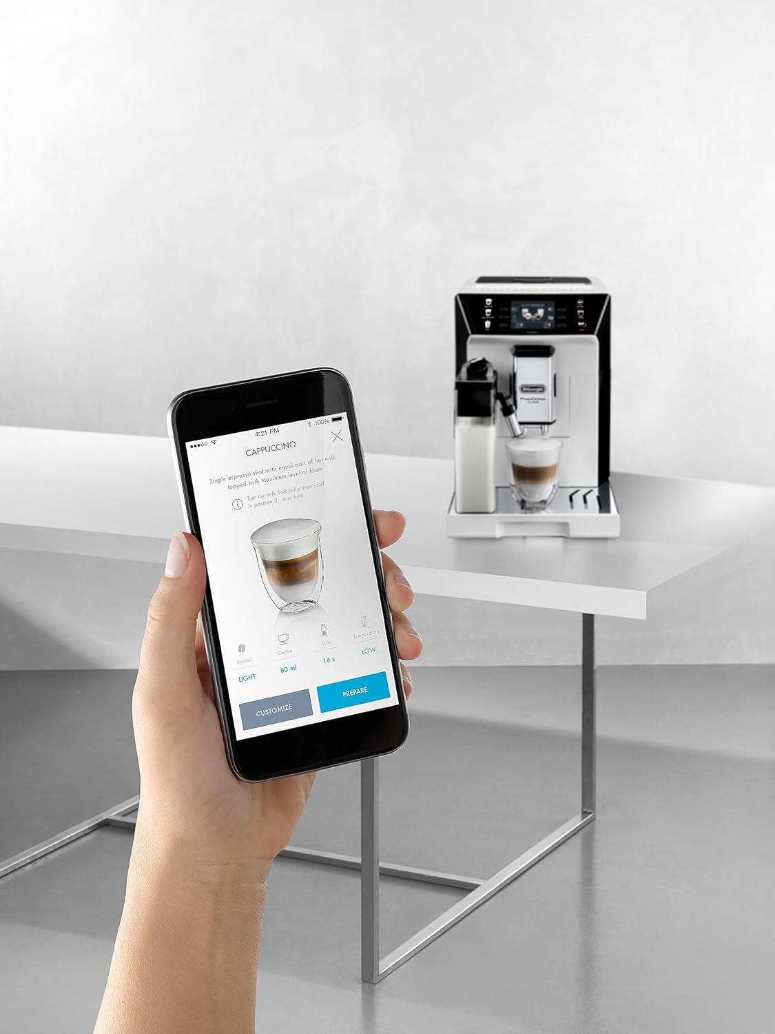 De'Longhi Eletta Evo ECAM 46.860.B Kaffeevollautomat mit LatteCrema Milchsystem, Cappuccino und Espresso auf Knopfdruck, LCD Display und Sensor-Touch-Tasten, schwarz