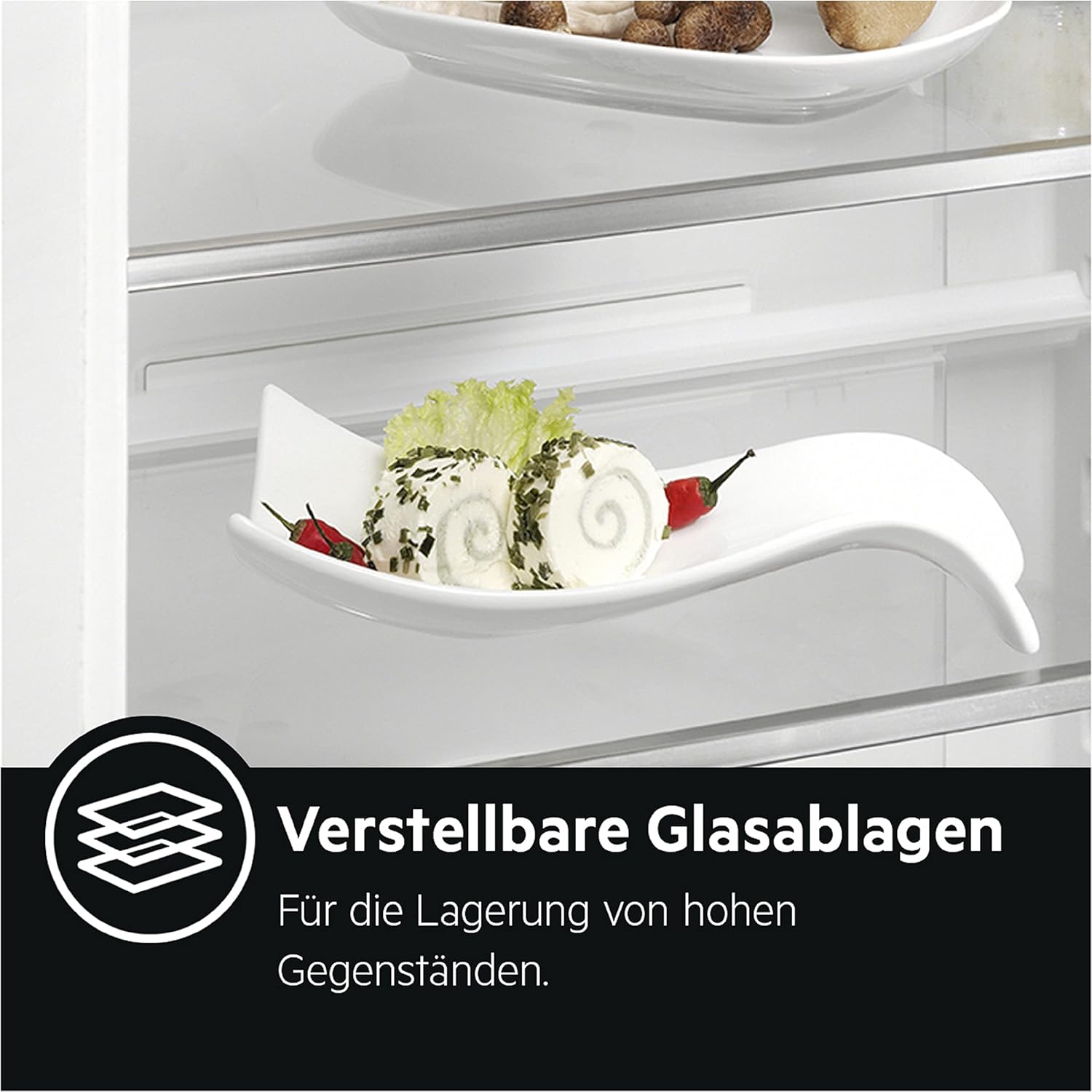 AEG RTS814DXAW Freistehender Tisch-Kühlschrank / 845 mm / 134 L / D