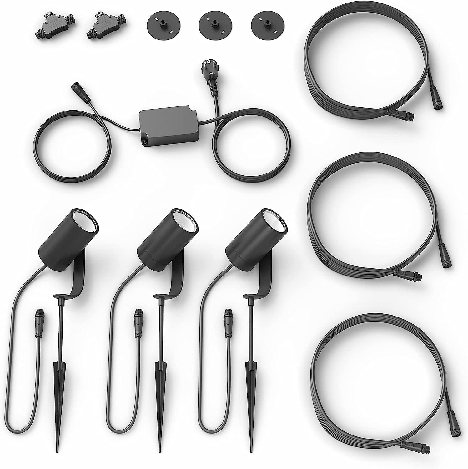 Philips Hue White & Color Ambiance Lily Gartenspot [nur Erweiterung], erfordert Hue Bridge + Base Kit (separat erhältlich), funktioniert mit Alexa, Google Assistant und Apple Homekit