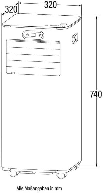 HOME DELUXE - Klimaanlage Set MOKLI XL - Mobiles Klimagerät mit 5 in1 System: kühlen, heizen, entfeuchten, lüften, Schlafmodus - 9000 BTU/h (2.600 Watt) - inkl. Fensterabdichtung