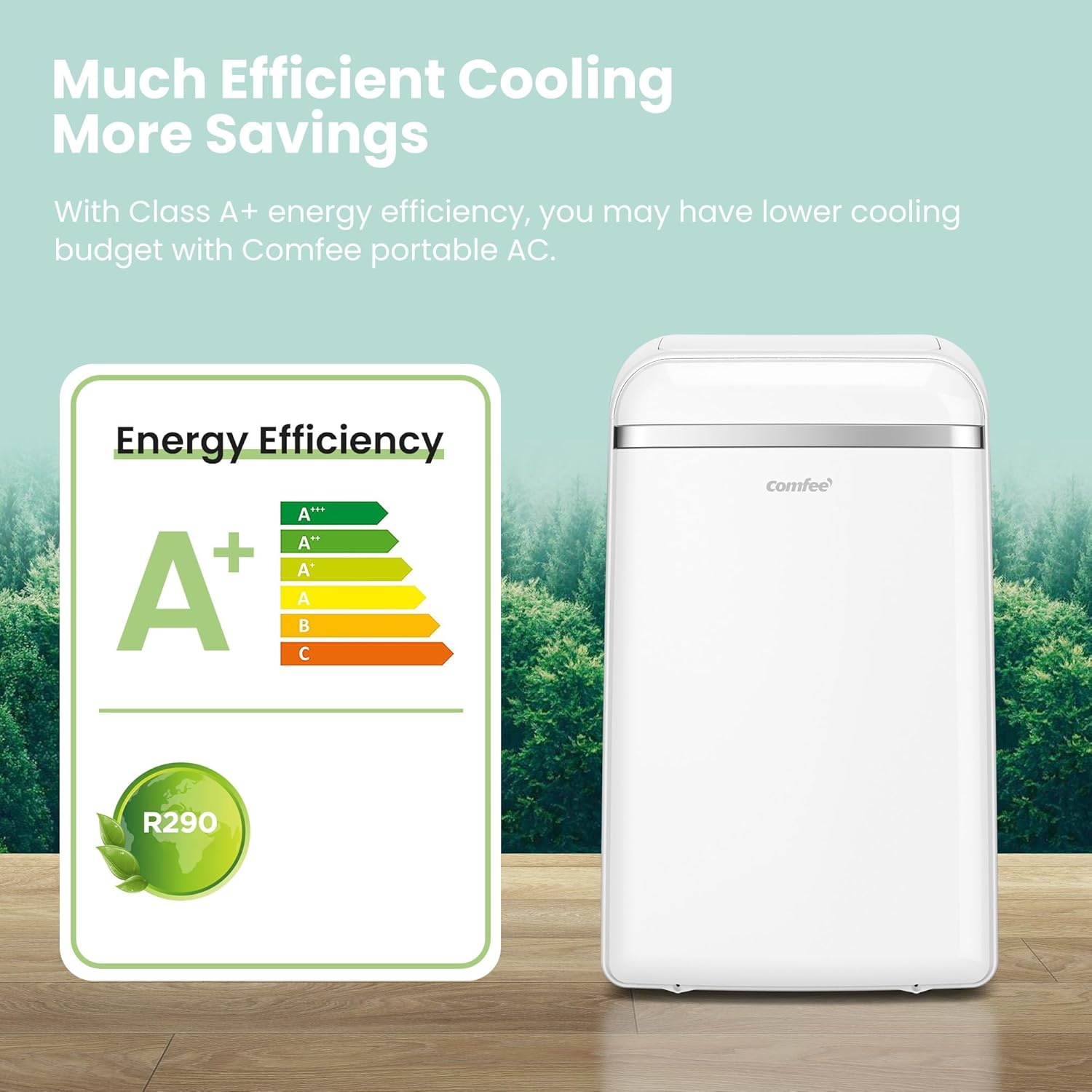 Comfee Mobiles Klimagert Easy Cool 2.0, 7000 BTU 2,0kW, Kühlen&Ventilieren&Entfeuchten, Raumgre bis 68m(25㎡), APP-Steuerung/Alexa/Google Home/IFTTT, Mobile Klimaanlage mit Abluftschlauch