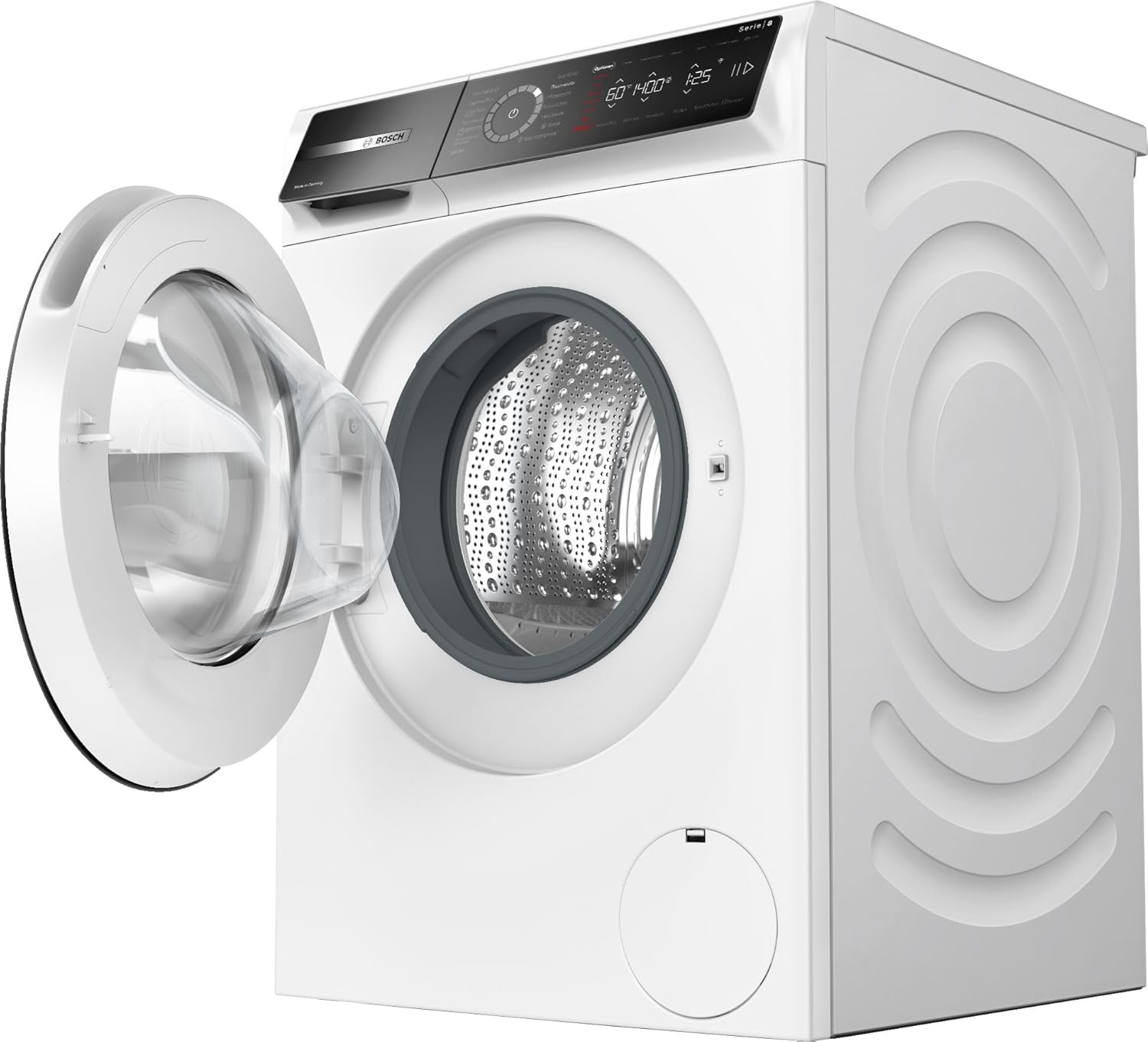 BOSCH WAN28127 Waschmaschine Serie 4, Frontlader mit 8kg Fassungsvermögen, 1400 UpM, Iron Assist, Active Water Plus, EcoSilence Drive, Speed Perfect, Weiß, 60cm