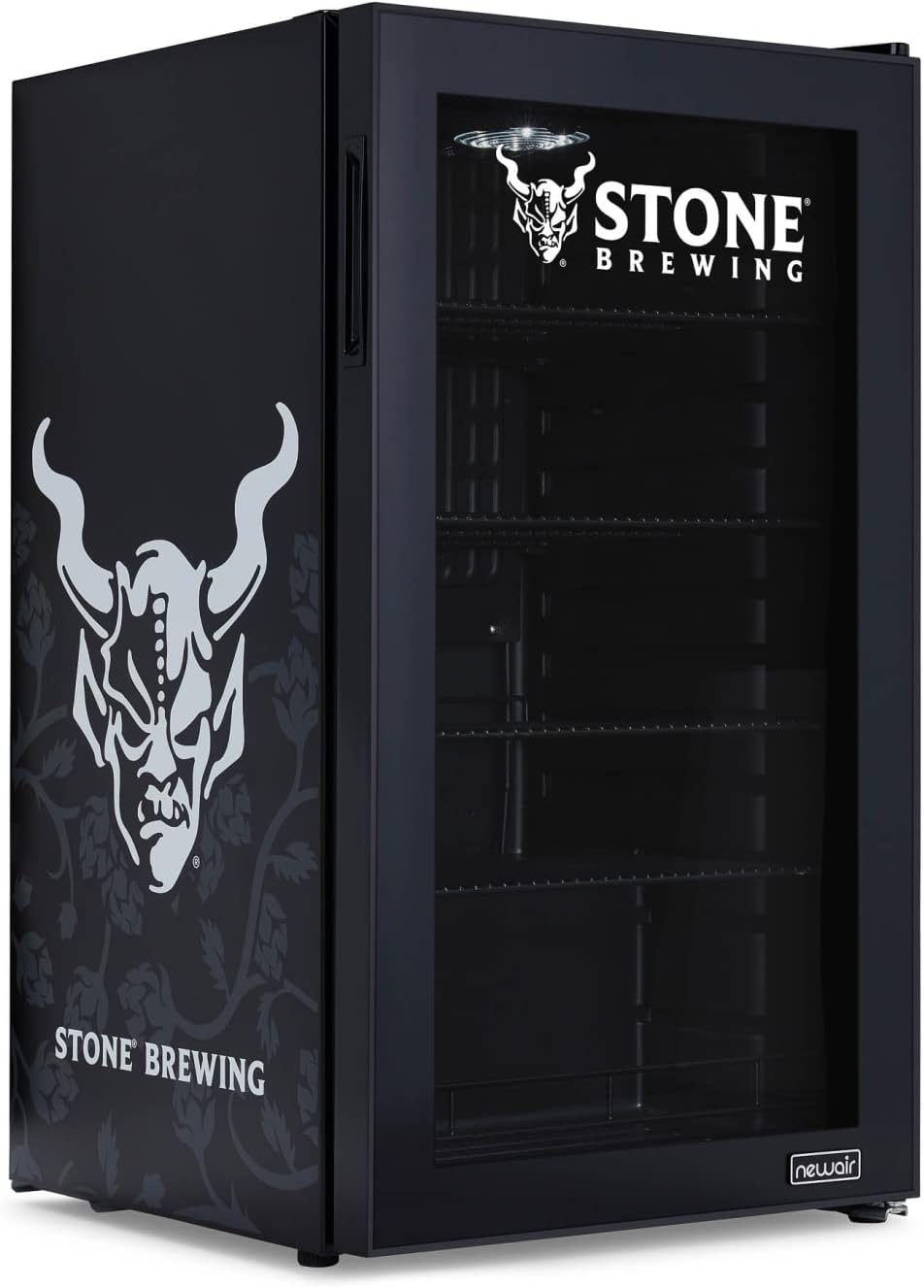 Getränkekühlschrank | Freistehender Kühlschrank für 126 Dosen mit Glastür mit Scharnier rechts | Mini-Getränkekühlschrank, perfekt für Bier, Wein, Limonade und kühlere Getränke