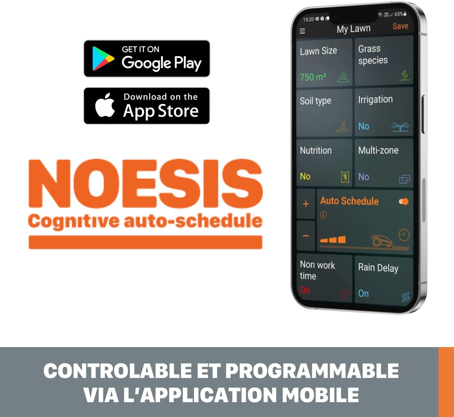 WORX Landroid Vision M600 Mhroboter WR206E.1 für Grten bis 600m - intelligenter Mhroboter ohne Begrenzungskabel – WLAN & Bluetooth – aktive Hindernisvermeidung mit KI-Technologie – APP Steuerung