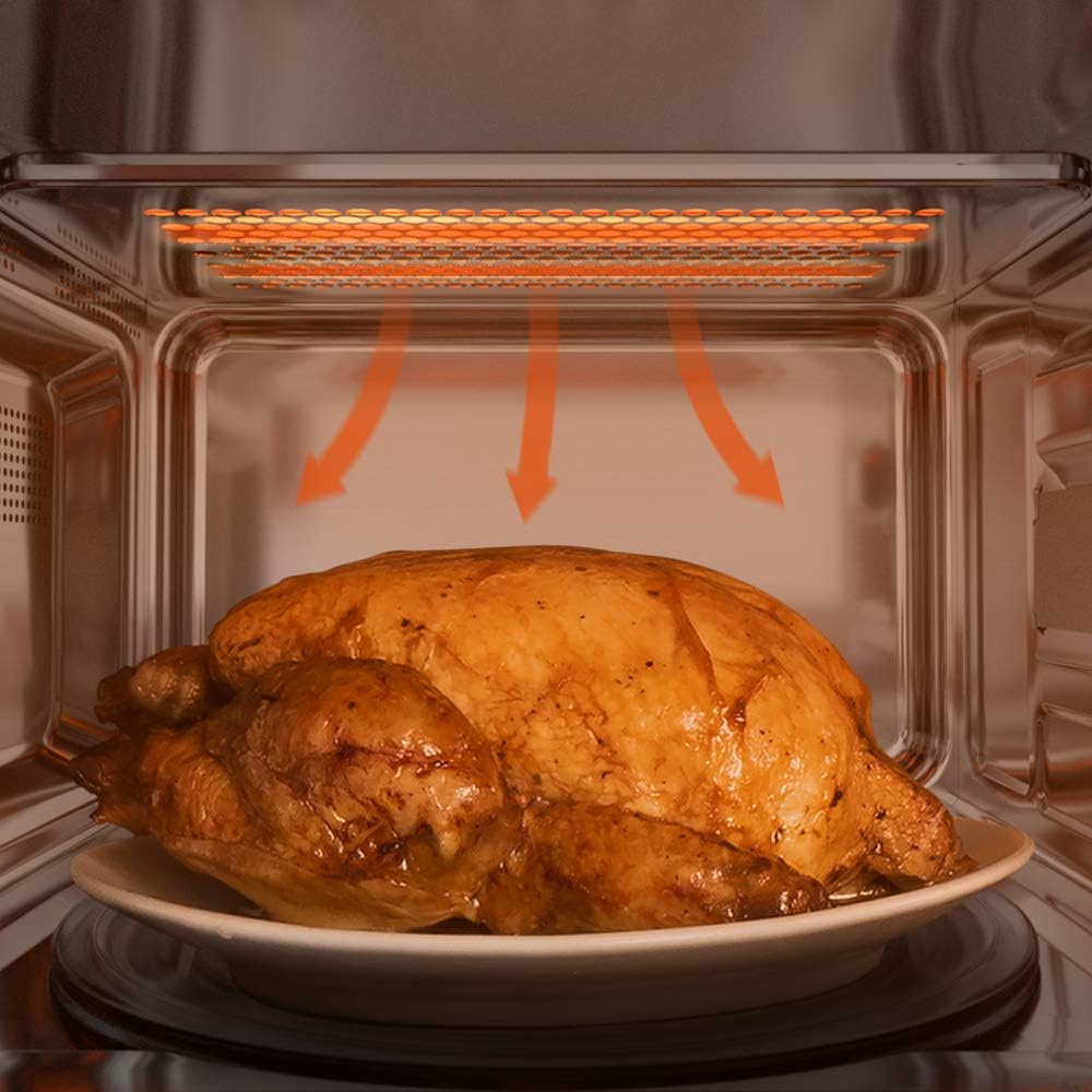 Cecotec Mikrowelle mit ProClean 8110 Grill. 28l Kapazität, Ready2Clean Beschichtung, 1000 W Leistung, 1000 W Grill, 5 Betriebsebenen, 8 Programme, 60 min Timer, LED-Anzeige