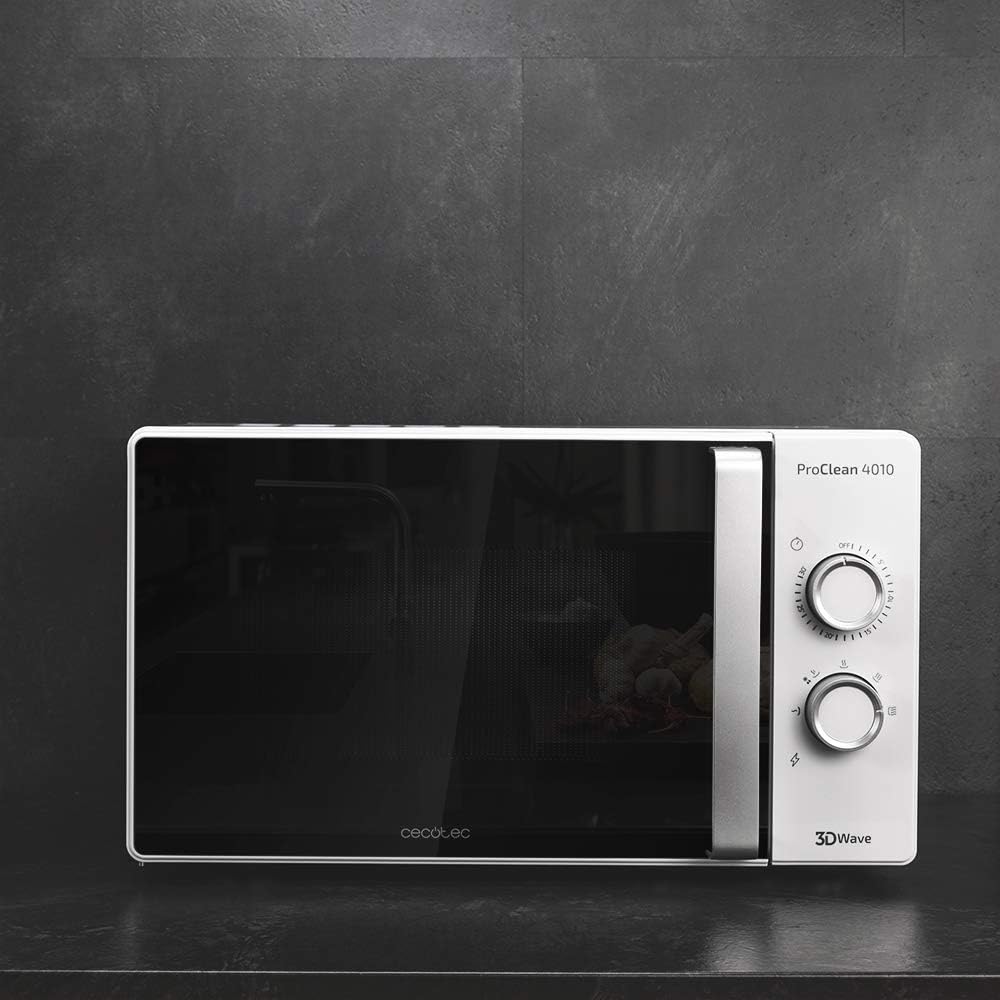Cecotec Mikrowelle mit ProClean 8110 Grill. 28l Kapazität, Ready2Clean Beschichtung, 1000 W Leistung, 1000 W Grill, 5 Betriebsebenen, 8 Programme, 60 min Timer, LED-Anzeige