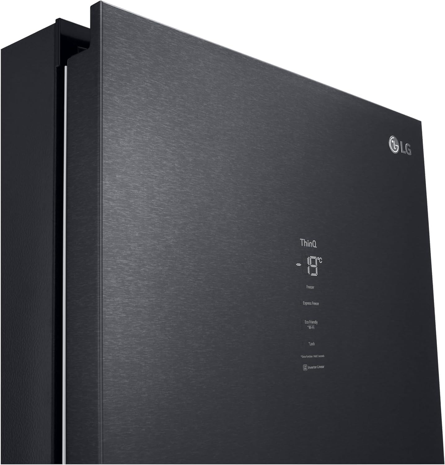 LG GLM71MCCSX, Klasse C, 386 L, Kühlgerät mit Touchdisplay, XXL-Stauraum, DoorCooling+, WiFi - Matte Black