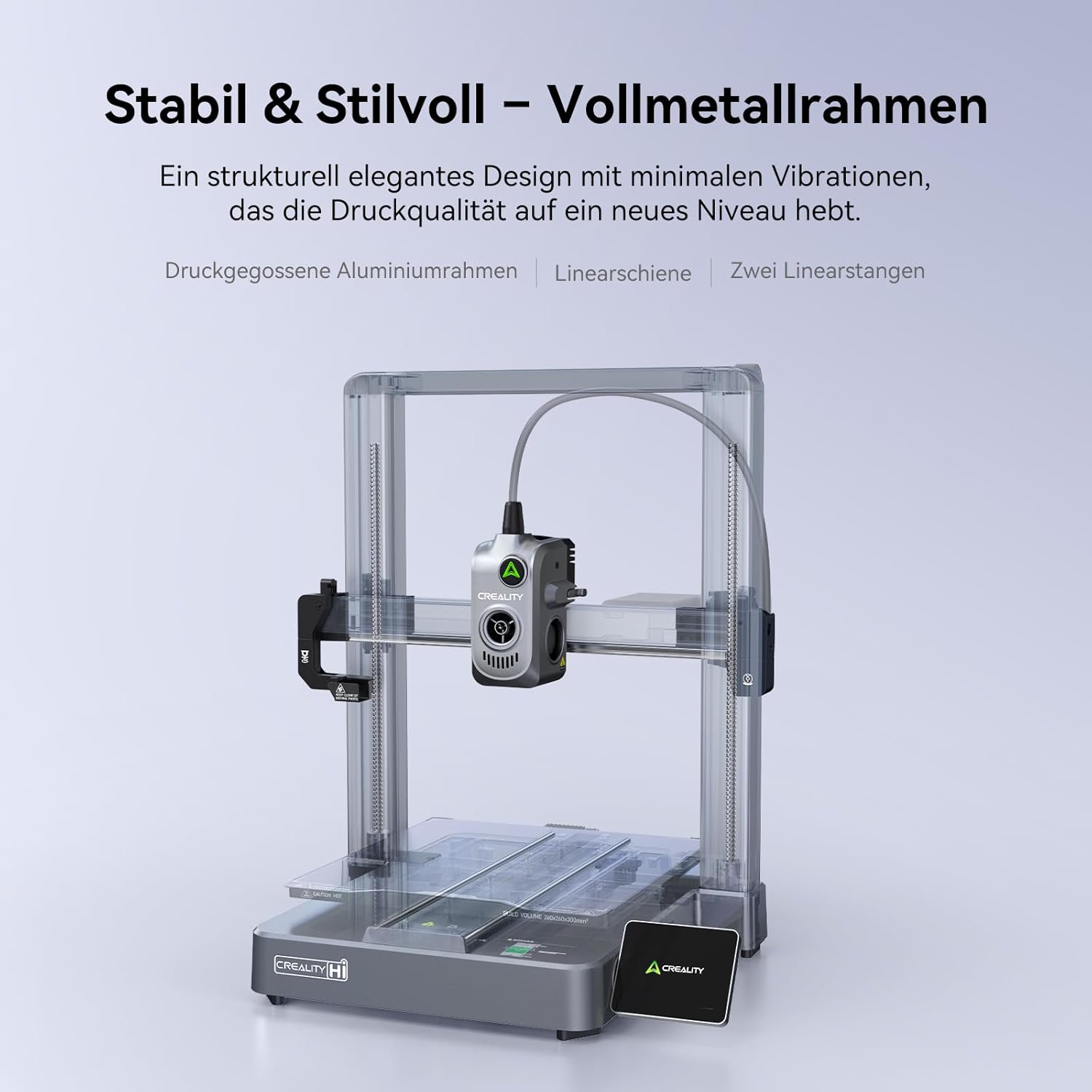 Creality K2 Plus Combo 3D-Drucker, 16-Farben Multimaterial-Druck, 350³mm XXL-Bauraum, Servo-Direktantrieb, Dual-KI-Kameras, Ultra-Leise <45dB, Aktive Heizkammer, RFID/WLAN (Industrie 4.0)