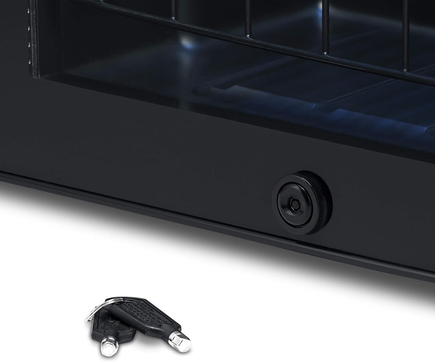 Getränkekühlschrank | Freistehender Kühlschrank für 126 Dosen mit Glastür mit Scharnier rechts | Mini-Getränkekühlschrank, perfekt für Bier, Wein, Limonade und kühlere Getränke