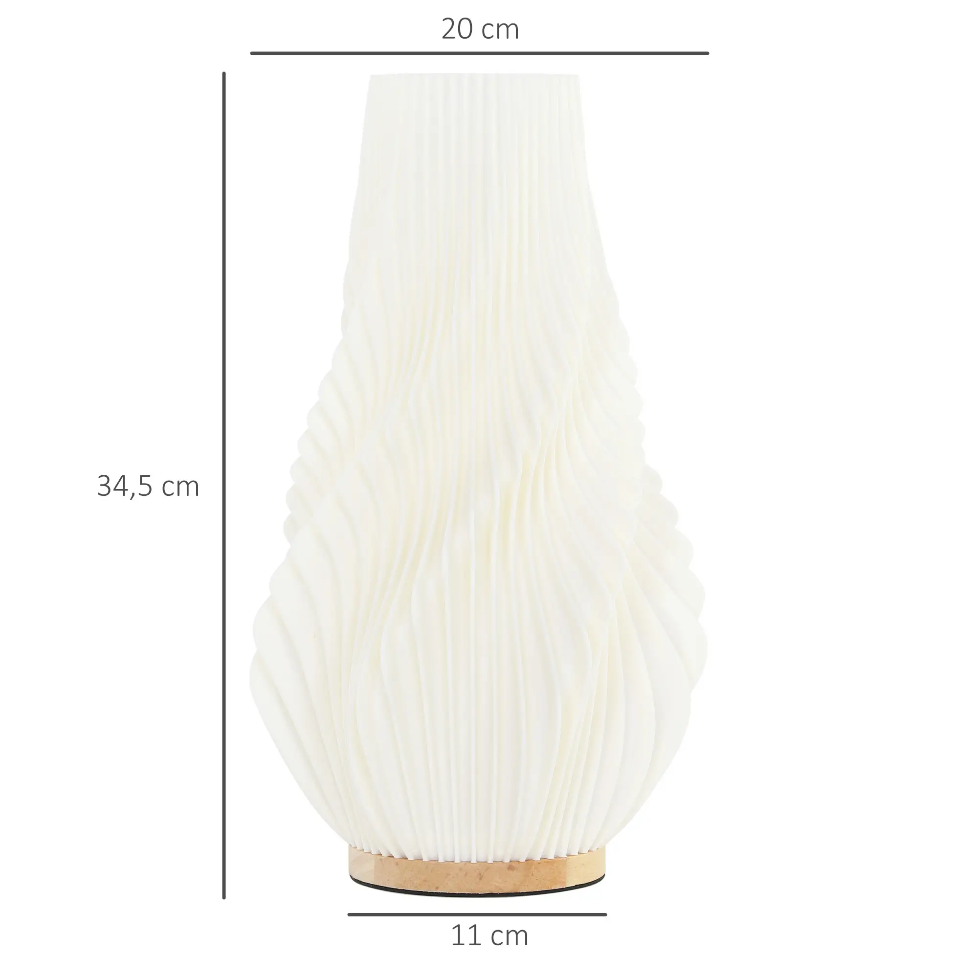 HOMCOM Smart Tischlampe mit App-Steuerung