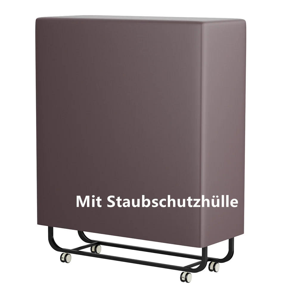 Sonnewelt Klappbett 90x200cm mit 13cm Dicke und Rollen