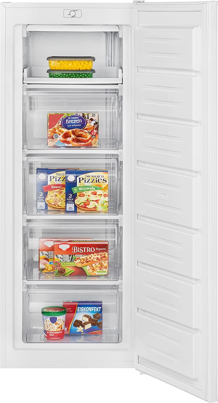 Bomann® Gefrierschrank | Tiefkühlschrank | Freezer | Nutzinhalt 168 Liter | wechselbarer Türanschlag | 4 Sterne Gefrierraum | GS 7340 inox