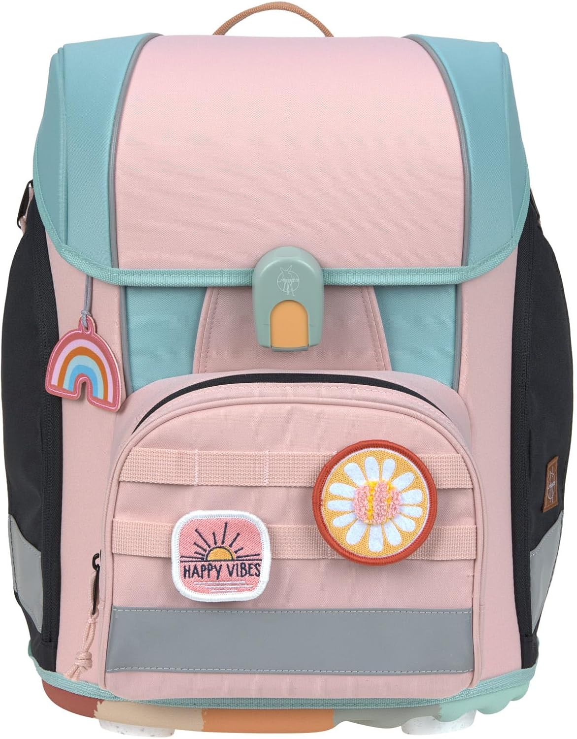 LÄSSIG 7-teiliges Schulranzen Set Kinder/School Set Boxy Unique Schwarz