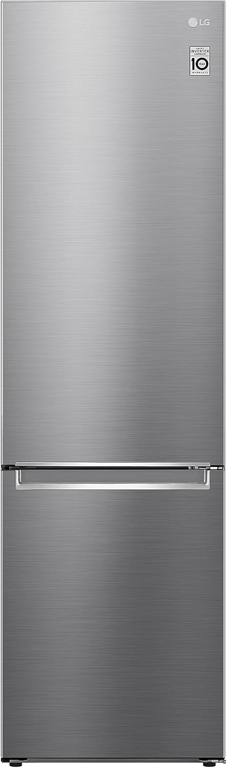 LG GBV22NCCEP Kühl-/Gefrierkombination – Smart Inverter Compressor, Total No Frost, Modern Flat Door Design, Matt Schwarz Metallic, Energieeffizienz A