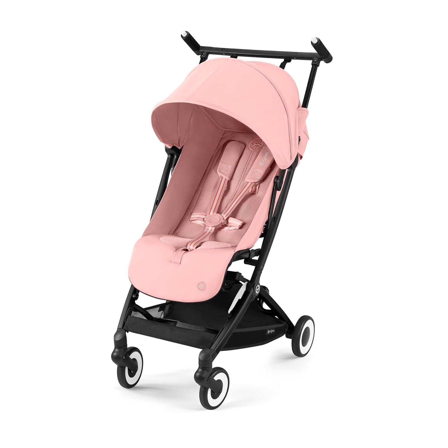 CYBEX Gold Kinderwagen Libelle mit One-Pull Harness, Von ca. 6 Monaten bis ca. 4 Jahre (max. 22 kg), Ultraleicht (nur 6 kg), Almond Beige (Beige mit taupefarbenem Rahmen)