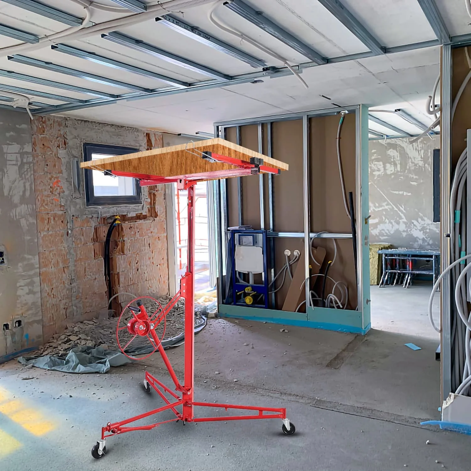 Sonnewelt Plattenheber 68 kg Traglast klappbar hhenverstellbar 140 cm -350 cm