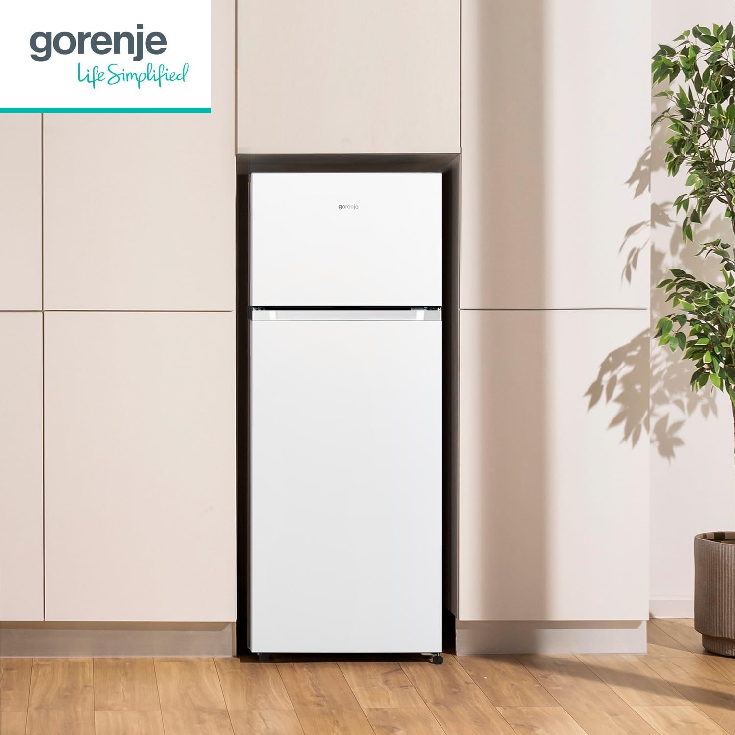Gorenje N 619EAXL4 Kühl-Gefrier-Kombination/ LED Display/ 186 cm/ 300 l/ NoFrostPLus/ Gemüsefach mit Feuchteregler/ FastFreeze/ edelstahl