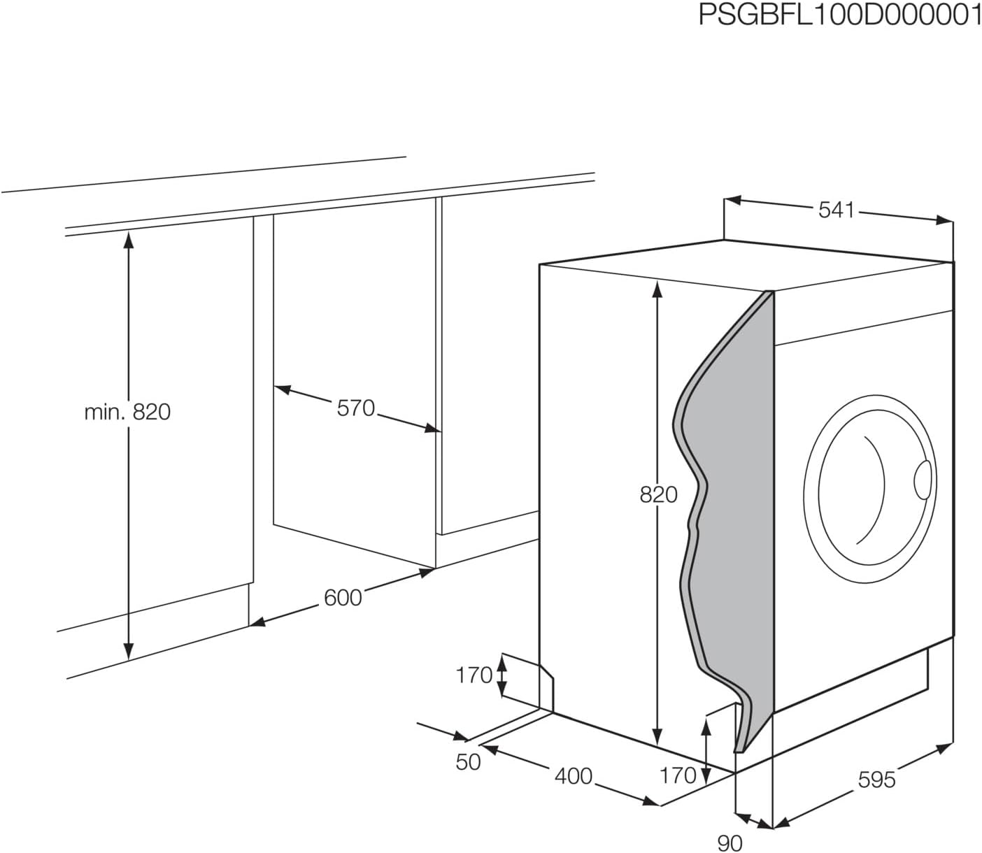 AEG L7WBA60680 Waschtrockner / DualSense - schonende Pflege / 8 kg Waschen / 5 kg Trocknen / D / energiesparend / Mengenautomatik / Nachlegefunktion / ProSteam - Auffrischfunktion / 1600 U/min Weiß