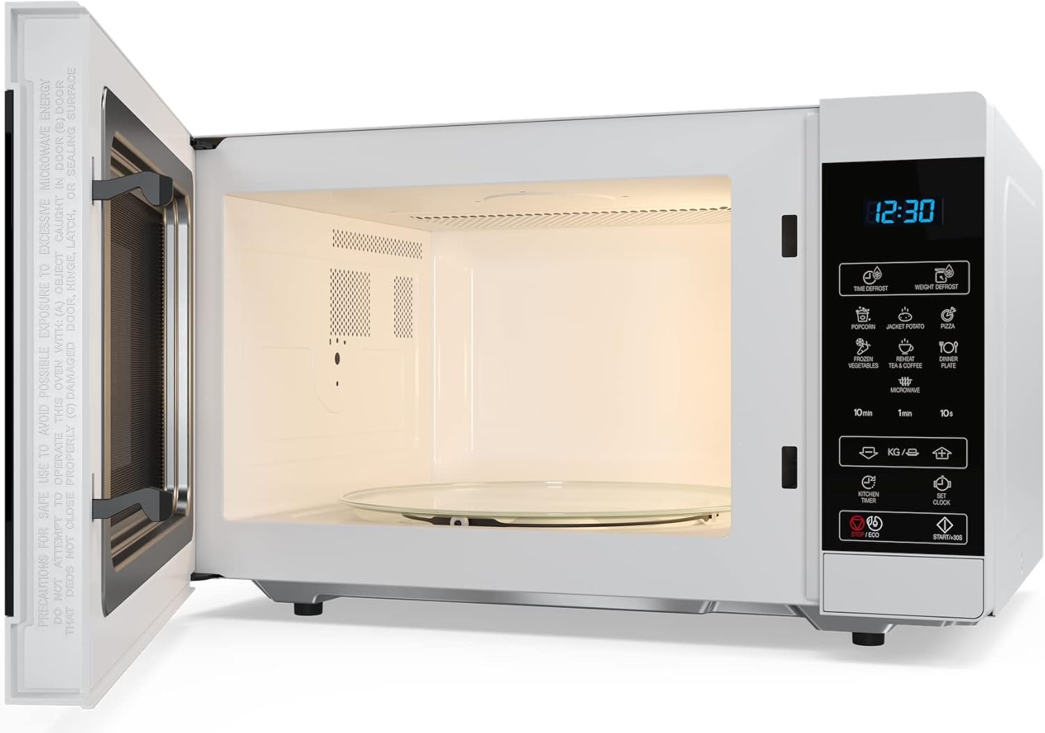 SHARP MS51ES Mikrowelle (Mikrowelle: 900W, 11 Leistungsstufen, Auftaufunktion, Abmessungen: 513x306x394cm), silber