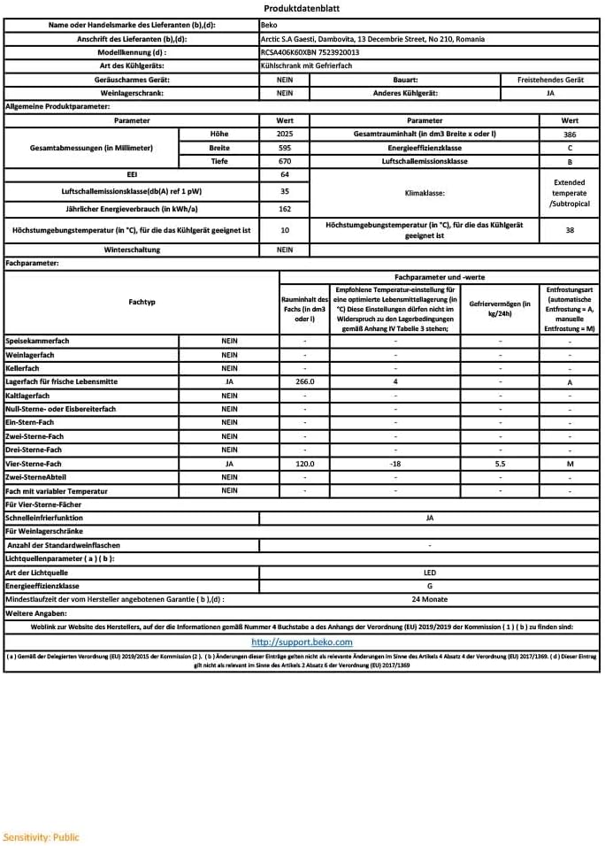 Beko RCNE366E70ZXBRN bPRO700 freistehende Kühl-/Gefrierkombination, großer Kühlschrank, 323 l Gesamtrauminhalt, HarvestFresh, NoFrost, leise, SmoothFit, 0°C-Zone, Dark Inox