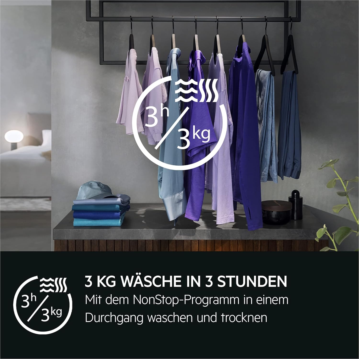 AEG L7WBA60680 Waschtrockner / DualSense - schonende Pflege / 8 kg Waschen / 5 kg Trocknen / D / energiesparend / Mengenautomatik / Nachlegefunktion / ProSteam - Auffrischfunktion / 1600 U/min Weiß
