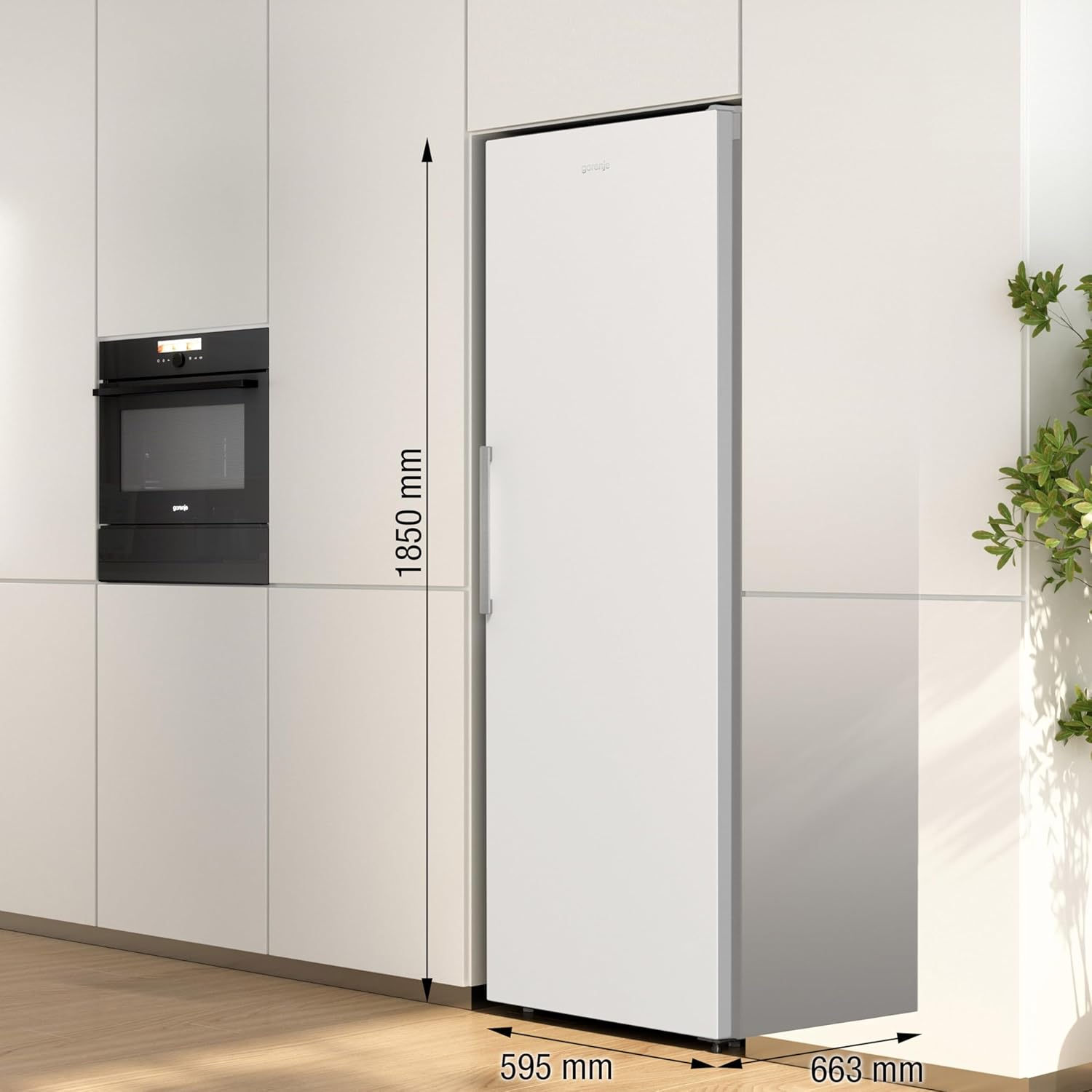 Gorenje R 619 DAXL6 Kühlschrank/AdaptTech/FreshZone/Schnellkühlfunktion/Umluft-Kühlsystem/LED Display / 398l / 185cm / EEK D/Edelstahl