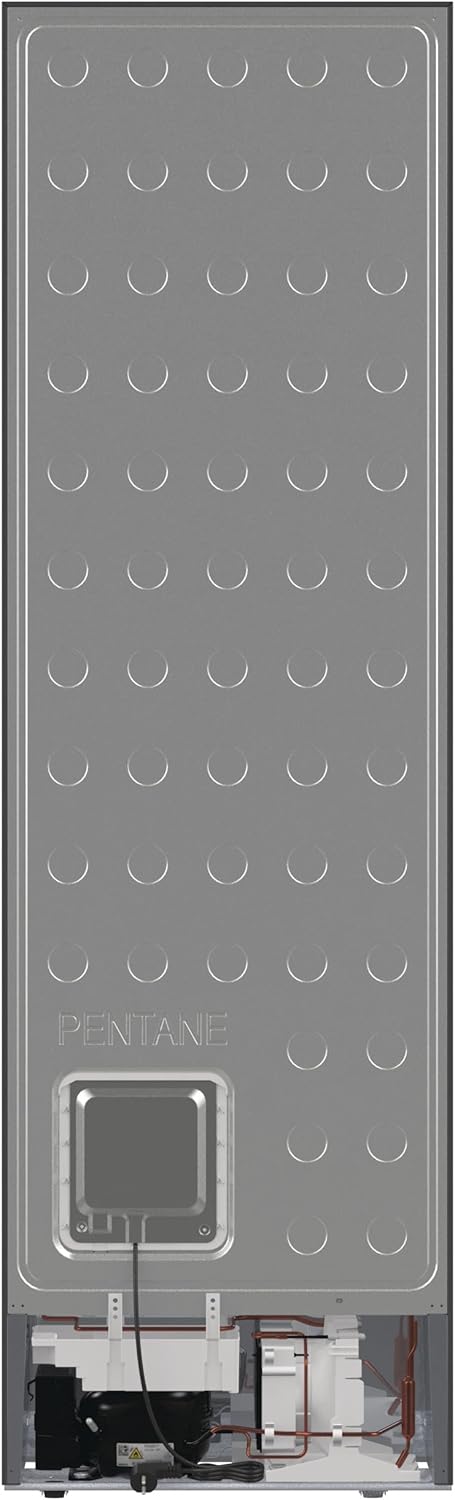 Hisense RB327N4AD2 Kühl-Gefrierkombination/ NoFrostPlus/ Multiflow 360°/ HolidayMode/ FreshZone/ 182,4 cm/ Kühlteil 171 l/ Gefrierteil 85 l/ 41 dB/ 287 kWh/ Jahr/ Edelstahl-Look