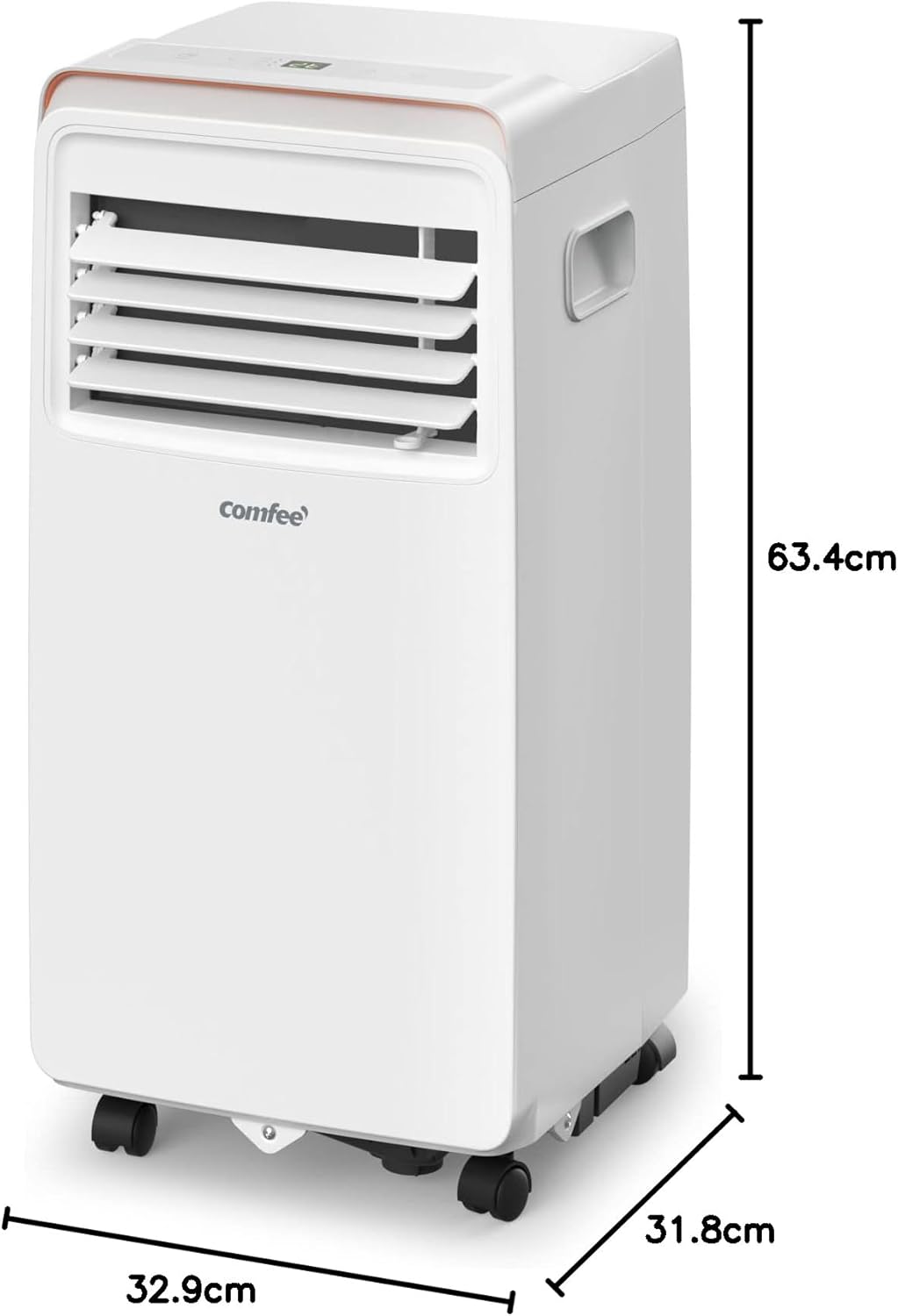 Comfee Mobiles Klimagerät MPD1-12CRN7, 12000 BTU 3,5kW, Kühlen&Ventilieren&Entfeuchten, Raumgröße bis 117m³(43㎡), Mobile Klimaanlage mit Abluftschlauch