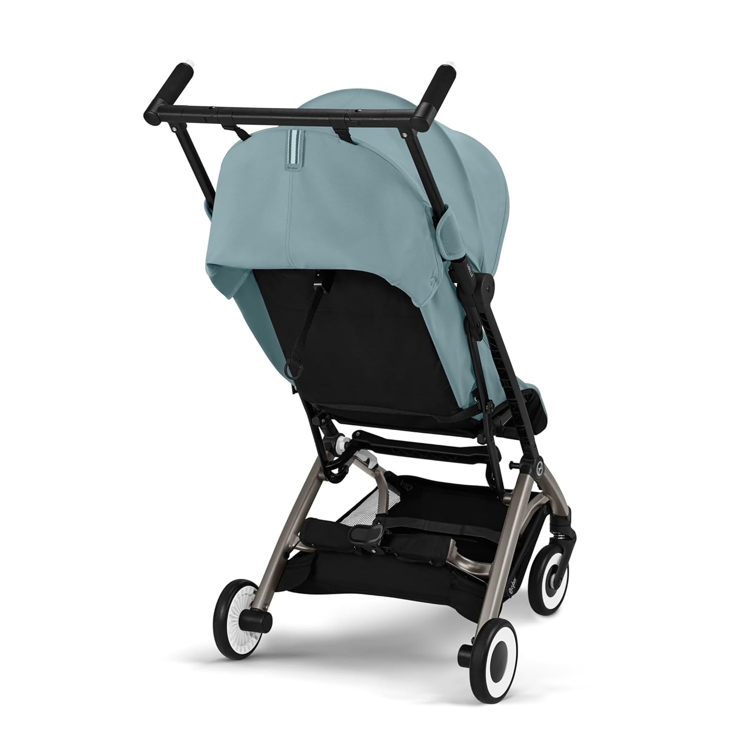 CYBEX Gold Kinderwagen Libelle mit One-Pull Harness, Von ca. 6 Monaten bis ca. 4 Jahre (max. 22 kg), Ultraleicht (nur 6 kg), Almond Beige (Beige mit taupefarbenem Rahmen)