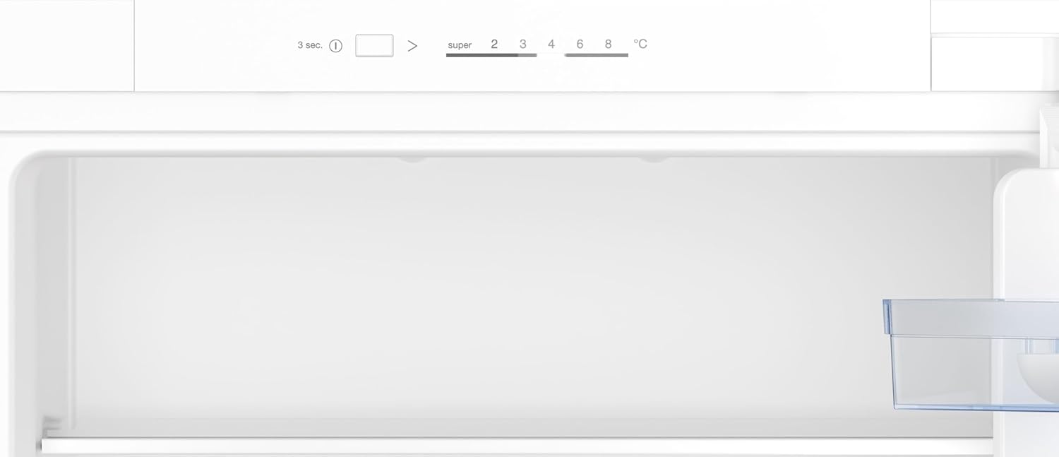 NEFF KI1311SE0, N 30, Einbaukühlschrank, 102,5 x 56 cm, 165 L Kühlen, Made in Germany, Leise, Sicherheitsglas, FreshSafe Schublade, Eco Air Flow für konstante Innentemperatur, Schleppscharnier