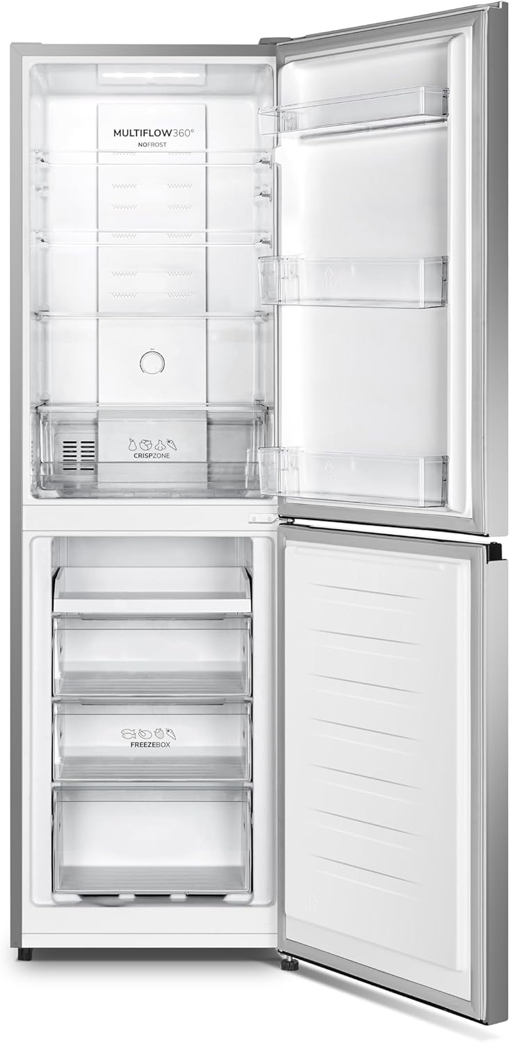 Gorenje N 619EAXL4 Kühl-Gefrier-Kombination/ LED Display/ 186 cm/ 300 l/ NoFrostPLus/ Gemüsefach mit Feuchteregler/ FastFreeze/ edelstahl