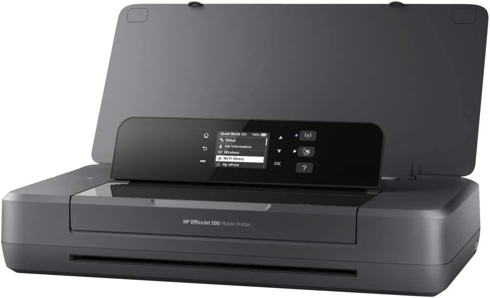 HP OfficeJet 200 Mobiler Tintenstrahldrucker (A4, Drucker, WLAN, HP ePrint, Airprint, USB, 4800 x 1200 dpi) schwarz