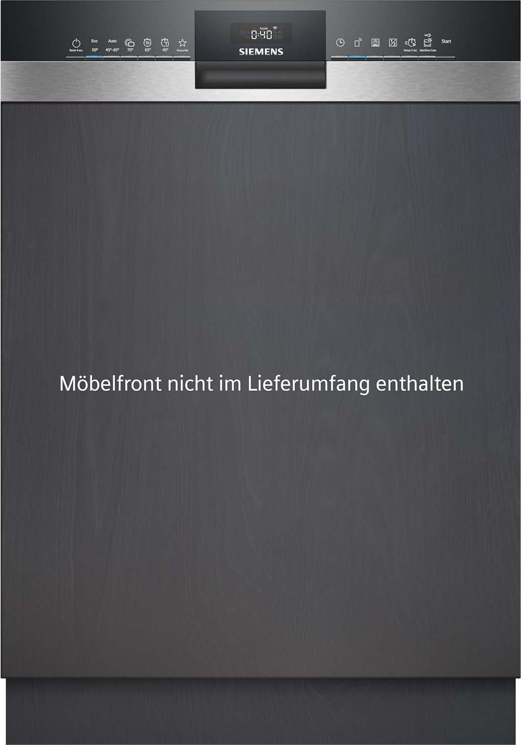Siemens SN43ES14VE, iQ300 Smarter Geschirrspüler, Unterbau-Spülmaschine mit Besteckschublade, 60 cm, automatische Türöffnung dank autoOpen dry, besonders leise mit iQdrive-Motor, aquaStop, Edelstahl