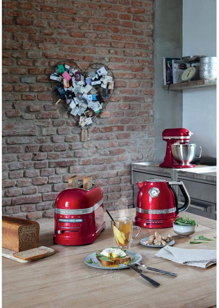 KitchenAid Toaster für 2 Scheiben mit Sandwich-Zange | Artisan | Retro Toast Machine | Verschiedene Funktionen und Bräunungsstufen | Grün