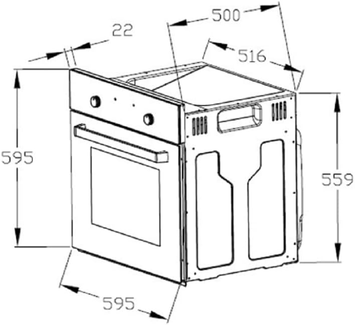 PKM KH-BIC3-I GK IX-2 Einbauherdset Edelstahl 60cm Kochfeld Glaskeramik