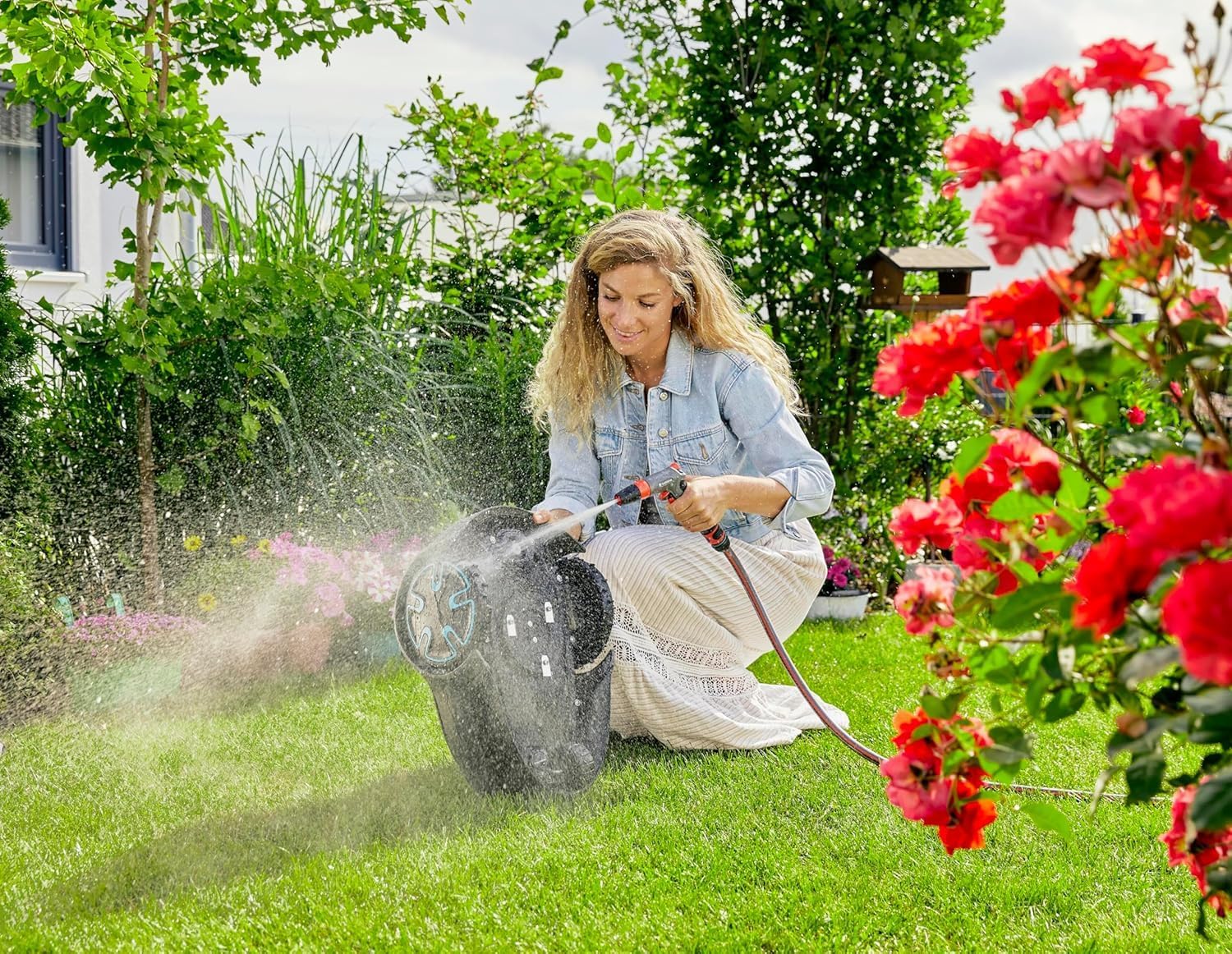 Gardena Mähroboter SILENO minimo 250 m²: intelligenter Rasenmäher mit optimaler Konnektivität, mit Gardena Bluetooth App programmierbar, DE-Version (15201-20)