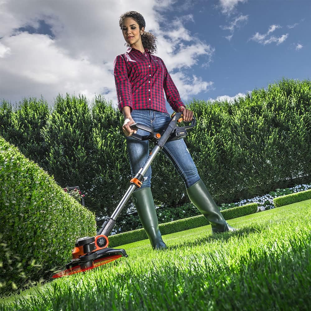 WORX WG743E Akku-Rasenmäher 40V – Profi Rasenmäher mit Mulchfunktion & PowerShare Akku – Rasenmähen ohne Kabel – Ideal für Gärten bis zu 500m²