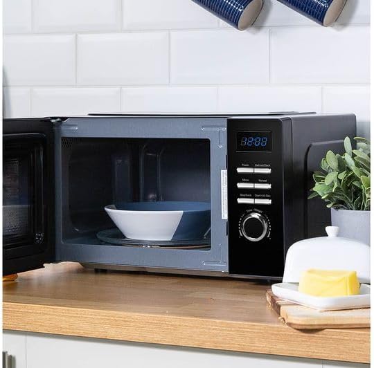 RUSSELL HOBBS RHMD830MB Kompakte Solo-Mikrowelle, Schwarz