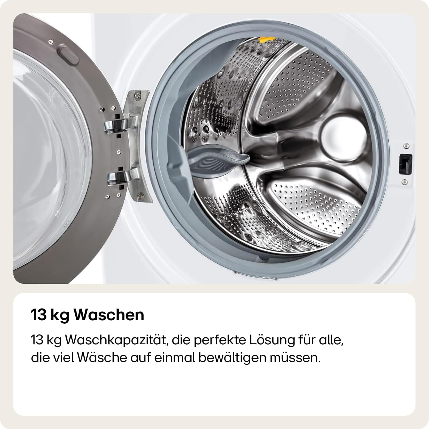 LG F4WV7080, Klasse A, Frontlader-Waschmaschine 8 kg, 1400 U/Min, AI Direct Drive, Wi-Fi, Tiefenreinigung mit Dampf, Groe Kapazitt, TRIPLE A, Auentür aus Sicherheitsglas, 62 x 60 x 85 cm Wei